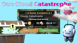 Duo Cloud Catastrophe Hard Mode  Tower Heroes [upl. by Brandes]