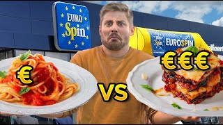 PASTA ECONOMICA vs COSTOSA dell EUROSPIN [upl. by Thurmond]