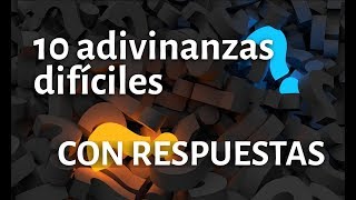 Adivinanzas difíciles CON RESPUESTA  Para niños y adultos [upl. by Berlauda]