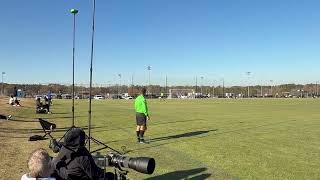 Chase free kick South Carolina ecnl showcase [upl. by Ayatal]