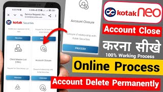 Kotak Securities Neo App Demat Account Close Kaise Kare Kotak Neo Account Delete Kaise Kare [upl. by Filberto]