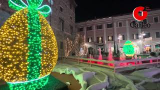 A Terni il centro si riempie di uova di Pasqua luminosi e colorati [upl. by Cherlyn]