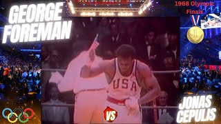 George Foreman Vs Jonas Cepulis  Olympic Finals  Gold Medal Match [upl. by Ydnik48]