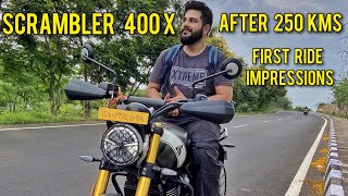 Watch This Before Buying Scrambler 400 x My Honest Opinions [upl. by Boru]