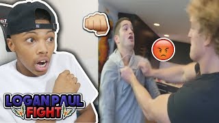 Logan Paul Fight Reaction [upl. by Asirrom758]