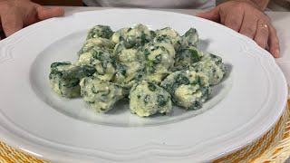 Gnudi Gnocchi Ricotta ed Erbette o Spinaci [upl. by Issirk580]