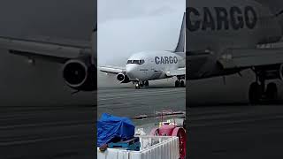 Rare Aviation Footage  Boeing 737200 Gravel Runway Landing [upl. by Ebocaj]