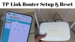 How to reset amp Setup TPLink Router  TpLink Router Setup with Internet Speed Test [upl. by Jos]