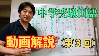 中学受験国語・動画で解説！（第３回） [upl. by Earb396]