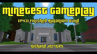 Minetesst Gameplay EP431 Finished Aquarium Build [upl. by Micky]