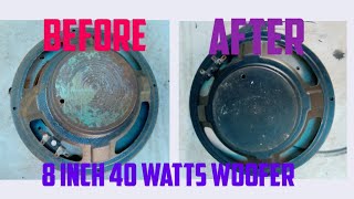 8 inch 40 watts woofer how to repair [upl. by Egidius]