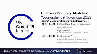 UK Covid19 Inquiry  Module 2 Hearing AM  29 November 2023 [upl. by Cini]