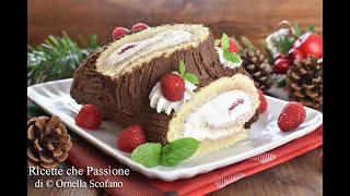 Tronchetto di Natale al cioccolato il più buono da preparare a Natale  Ricette che Passione [upl. by Farnsworth]