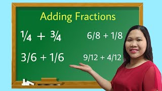 Adding Similar Fractions  How to Add Fractions [upl. by Ailin]