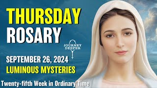 Thursday Rosary 💙 Luminous Mysteries of the Rosary 💙 September 26 2024 VIRTUAL ROSARY [upl. by Cung282]