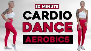 30 min CARDIO AEROBICS WORKOUT  All Standing  Low Impact  No Squats  Move to the Beat ♫ [upl. by Macrae]