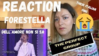 ITALIAN REACTS to FORESTELLA  DELLAMORE NON SI SA Emotional  LudoampCri [upl. by Esilrac]