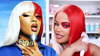 WATCH ME RECREATE  MEGAN THEE STALLION TODOROKI HAIR  MAKEUP  Arnellarmon [upl. by Pheni]