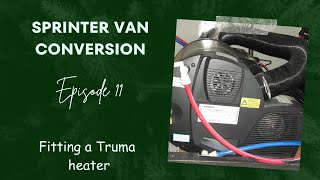 We install a Truma heater into the sprinter van [upl. by Runck]