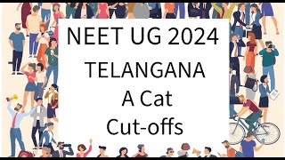 Telangana State MBBS A Cat 2024 Expected cutoffBased on NTA Center DATA  MYRANK [upl. by Selina559]