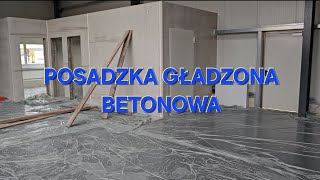 POSADZKA GŁADZONA BETONOWA beton posadzka polacyzagranica pieniądze praca [upl. by Dyl]