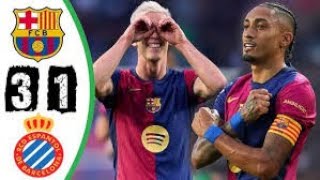 Barcelona VS Espanyol 31 🔥🫨 All Goals amp Highlights [upl. by Eriam]