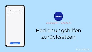 Bedienungshilfen zurücksetzen  Samsung Android 14  One UI 6 [upl. by Vivia]