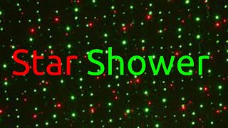 Specail star shower laser light review [upl. by Adiell]