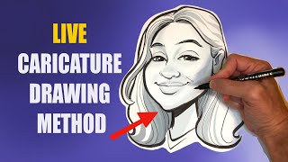 Live Caricature Drawing Method [upl. by Africah]