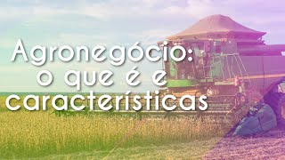 Agronegócio o que é e características  Brasil Escola [upl. by Haem]