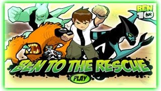 Ben 10  Ben To The Rescue  LEVEL 3  Ben 10 Games [upl. by Aerdnuahs]