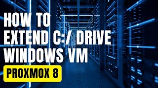 How To Extend C Drive in Windows VM in Proxmox 8 [upl. by Lomasi484]