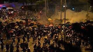 Watch live Hong Kong protesters clash with police on anniversary of Chinese rule [upl. by Erlond]