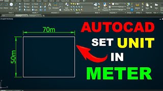 How to Set Unit in Meter in AutoCAD  UNIT SETUP  Mechanical and Civil Engineering [upl. by Atyekram]