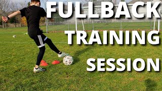 Full Fullback Training Session  Fullback Training drills for Right or Left Backs [upl. by Oiramaj]