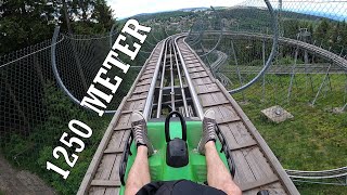 1250m mit dem BocksBergBob  Sommerrodelbahn Bocksberg  ErlebnisBocksBerg  Harz [upl. by Shipman]