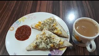 Chilli cheese corn tostWith hot masala teafull video in my channal Cook with Lachi [upl. by Niryt]