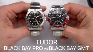 Tudor Black Bay Pro vs Tudor Black Bay GMT [upl. by Helenka]