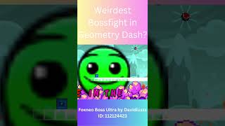 Weirdest bossfight in geometry dash geometrydash gd bossfight shorts [upl. by Jovi811]