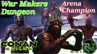 Conan Exiles War Maker Dungeon Arena Champion Armor God Breaker Armor Walk Through [upl. by Diehl243]