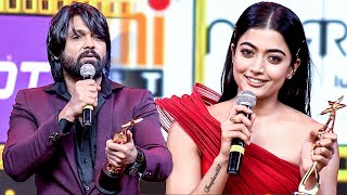 Rakshith Shetty amp Rashmika Mandanna attracted with their amazing speeches at the South Movie Awards [upl. by Lledner]