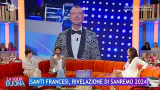 Santi Francesi rivelazione di Sanremo 2024  La Volta Buona 22022024 [upl. by Nerat]