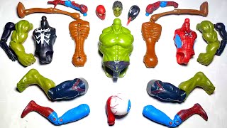 AVENGERS TOYS ASSEMBLE SPIDERMAN HULK VENOM SIRENHEAD  MARVEL SUPERHERO ACTIONFIGURE TOYS [upl. by Sacken]