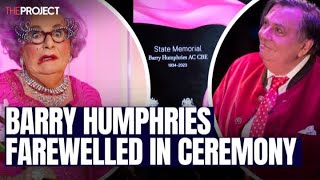 Barry Humphries Farewelled In State Ceremony [upl. by Kowal]