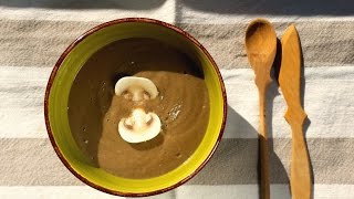 Como preparar crema de Champiñones receta sin lácteos alta en fibra [upl. by Tadd779]