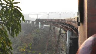 Metre Gauge The Spectacular Dyang Bridge  AgartalaLumding Exp Feb 28 2013 [upl. by Manoop]