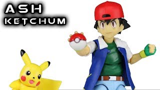 SH Figuarts ASH KETCHUM Satoshi Pokemon Action Figure Toy Review [upl. by Oswald]