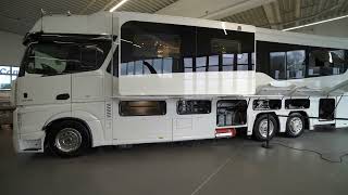 Largest motorhomes Concorde Centurion 1200 Mercedes Benz Actros Giga Liner Made in Germany [upl. by Aleciram]