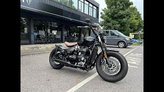 TRIUMPH BOBBER BLACK WF18 EAO [upl. by Wsan]