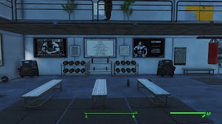 Fallout 4  Settlement Build Tour  Gym  Spectacle island [upl. by Adnov]